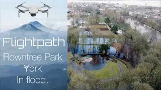 York - Rowntree Park in flood. @FlightpathUK @DJI