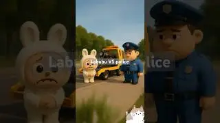 Labubu vs Police 🚔💨 &ndash; Epic Chase! #labubu #shorts #viral #trending