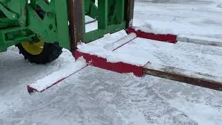 Homemade ice scraper