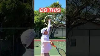 Try the Flat Hand Serve Toss