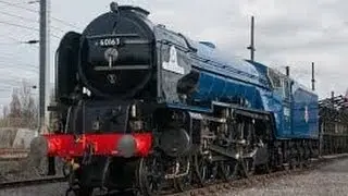 The Blue Tornado!  Steam Blasts Abergavenny.
