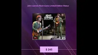 New at Figurines Star John Lennon Rock Iconz Limited Edition Statue