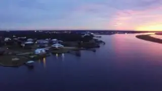 Bay St Louis Sunset with Drone