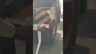 Reflective Tape on ACE 14 Ton Hydra Crane | Indian Crane Man| #14xw #3M #automobile #tape #safety