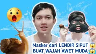 Masker lendir siput untuk awet muda 😱 - miniso Charcoal sheet mask black snail