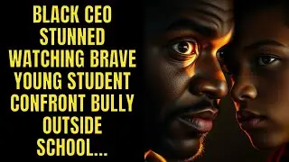 Black CEO Stunned Watching Brave Young Student Confront Bully Outside School...