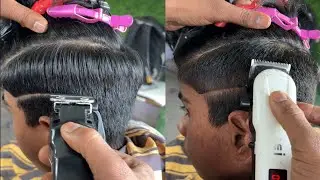 how to cut slope haircut with clipper | fade slope haircut for boy💈