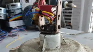 مراحل تحديد ملفات مروحة السقف سانيو وتسليكها وتصليحها عملي