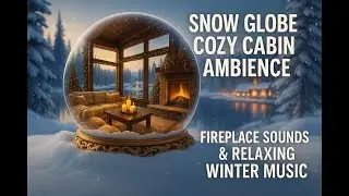COZY SNOW GLOBE AMBIENCE RELAXING FIRE PLAC WINTER SOUNDS