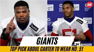 Giants Top Pick Abdul Carter To Wear No. 51 After Retired Number Quest