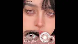 MYEYEBB Spider Red Cosplay Colored Contact Lenses |  1 day⁠  #colorcontactlenses #halloween