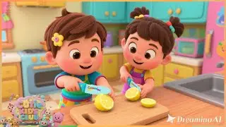 Make Lemon Juice with Kids 🍋👧🧒 | Fun & Healthy Kitchen Song for Children 🎶