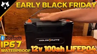 Новый аккумулятор Lifepo4 12 В 100 Ач &mdash; водонепроницаемый IP67 + Bluetooth от Goldenmate Energy