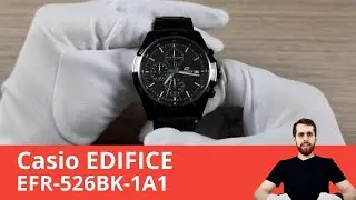 Когда хронограф упрощает жизнь / Casio Edifice EFR-526BK-1A1