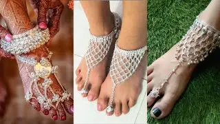 Silver Hath Phool Design//chandi ke chammak challe 🥰🥰#silverjewellery #2023 #silverhathphool