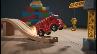 HABA Kullerb&uuml; Mega City: Fire Truck vs Crane Crash! 🚧 Satisfying Kinetic ASMR Race 2026