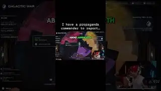 Propaganda Commander @cloudplays slanders Super Earth  #helldivers2 #propagandacommanders