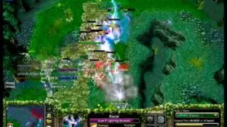 Dota 6.60 - Razor Rampage 5 kills .. !!