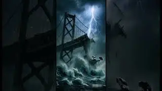 Bridge Collapse Caught in AI Simulation &ndash; Cars Plunge Into the Sea!