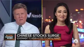 Chinese stocks surge as government vows to widen access to capital market