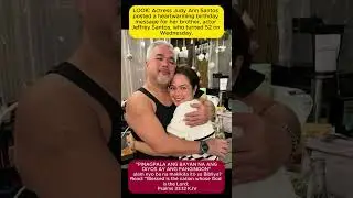 LOOK: Actress Judy Ann Santos posted a heartwarming birthday message for her brother, actor Jeffrey