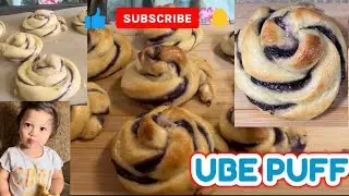 UBE PUFF BREAD //Ube Purple Yam