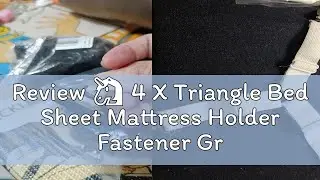 Review 🦄 4 X Triangle Bed Sheet Mattress Holder Fastener Grippers Clips Suspender Straps