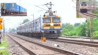 HIGH SPEED TRAIN'S CONTAINER, EXPRESS, MEMU LOCAL PASSENGER TRAIN HORN SOUND | @Indianrailway22