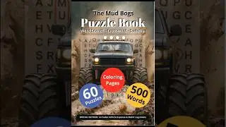 Mud Bogs Racing Puzzle Book Trailer #automobile #racing #mud  #bogs #trucks #offroad