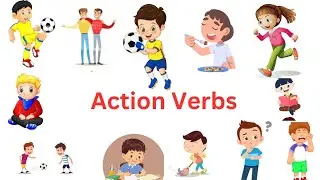 Action words || Learn Action verb for kids || Preschool Learning ||Physical actions || English vocab