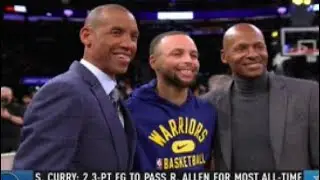 Steph Curry Becomes 3 point leader breaking Ray Allen record reaction