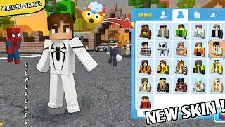 White Spider Man New Skin In School Party Craft New Trick 