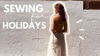 What I sewed for my holidays in Greece 🇬🇷  part 1. ⛱️  How I made THE PRETTIEST BEACH COVER UP 🌊🏖️