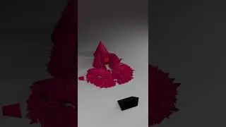Blender Trible Cone-Ball Destruction Animation #satisfying #cgiart #3dart #3danimation #blender3d