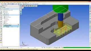 WorkNC：Pocketing Open & Tangent to Curve #32