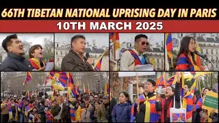 10th March 66th Tibetan National Uprising day in Paris 2025 #March10th #tibetan #nation #uprising