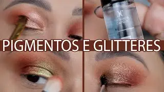 COMO APLICAR GLITTER E PIGMENTO! | #AULINHADACELLE