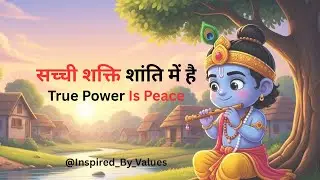 True Power Is Peace | Krishna’s Wisdom for Life 🌸 | Values & Wisdom | Motivational Story 🌸