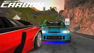 Lancer EVO V/s W0LFs Lamborghini Murci&eacute;lago _ Carbon Canyon Race | NFS : Carbon Sunrise Mod