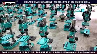 Pillar Drill Machine RTD‑C1 &ndash; Precision 13 mm Drill Press | Rajkot Machine Manufacturer | Ramato