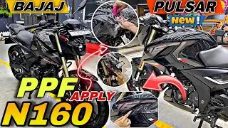 How to install PPF ceramic coating | pulsar n160 PPF lamination | #ppfprotection #n160 #bike 
