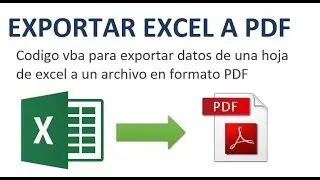 Macro to export Excel spreadsheet to PDF.