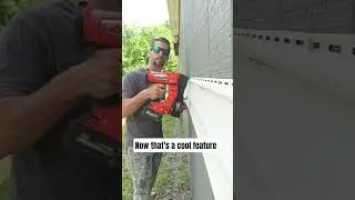 really cool feature on the Milwaukee roofing nailer! #diy #homeimprovement #siding #roofing