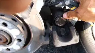 HOW TO INSTALL REPLACE AUDI A8 BRAKES EMERGENGY  REPAIR