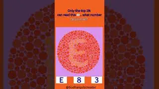 Are you Colorblind? Lets Find out by this Color Blind Test | Ishihara chart #shortsfeed #shorts