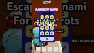 Escape Tsunami For Brainrot Secret Code for RAINBOW WAVE #fortnite#secretcode#gaming#tsunamibrainrot