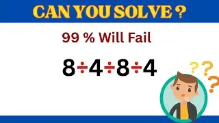 Can you Solve 8&divide;4&divide;8&divide;4 ? | BODMAS Question & Answer | #ilovemath #mathematics #viral #million