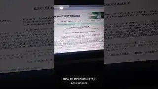 How to download |FPSC| Roll No slip. #fpsc #downloadslip #guidelines