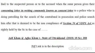 SECTION 50 NDPS Act