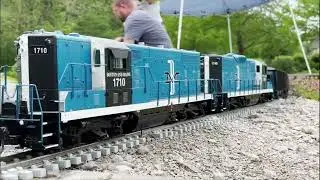 May 5th, 2024 Bluestone Southern G Scale trains operating session. Part 1.